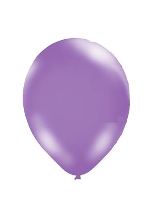 Metalik Balon Lila 100 Adet