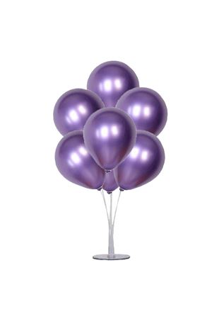 Metalik Balon Lila 100 Adet