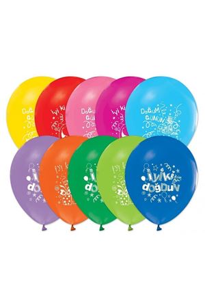 İyiki Doğdun Baskılı Pastel Balon 100 Adet