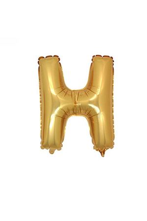 H Harfi Folyo Balon Altın 40 cm