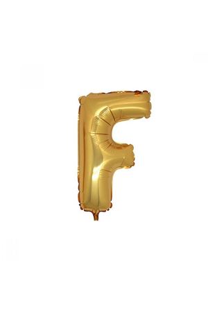 F Harfi Folyo Balon Altın 40 cm