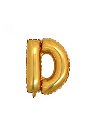 D Harfi Folyo Balon Altın 40 cm
