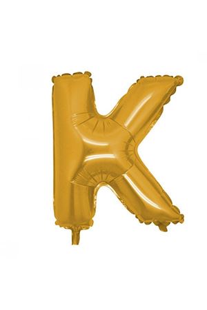 K Harfi Altın Folyo Balon 100 cm