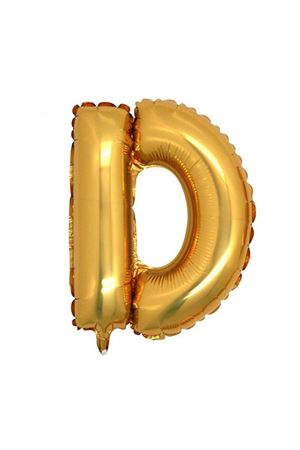 D Harfi Folyo Balon Altın 100 cm