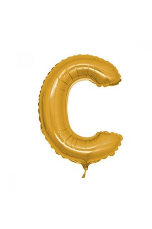 C Harfi Folyo Balon Altın 100 cm