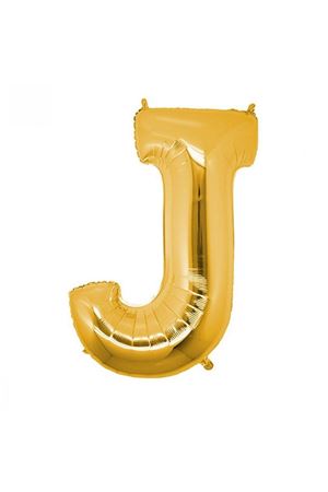 J Harfi Altın Folyo Balon 100 cm