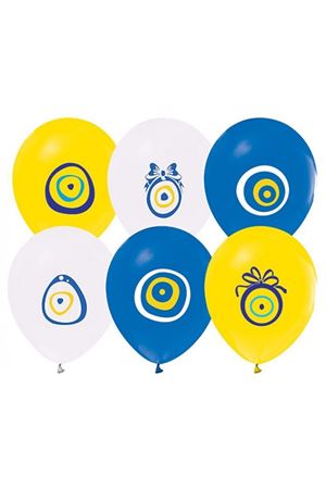Nazar Boncuğu Baskılı Karışık Balon