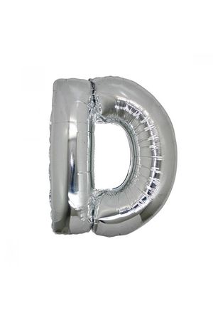 D Harfi Gümüş Folyo Balon 100 cm