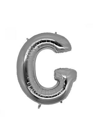 G Harfi Gümüş Folyo Balon 100 cm