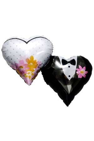 Gelin Damat Kalp Folyo Balon