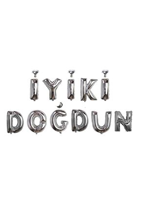 İyi ki Doğdun Folyo Balon Gümüş 40 cm
