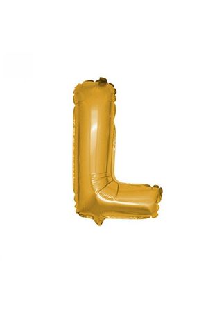 L Harfi Altın Folyo Balon 40 cm