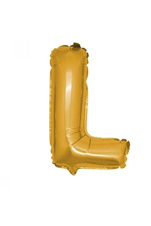 L Harfi Altın Folyo Balon 100 cm
