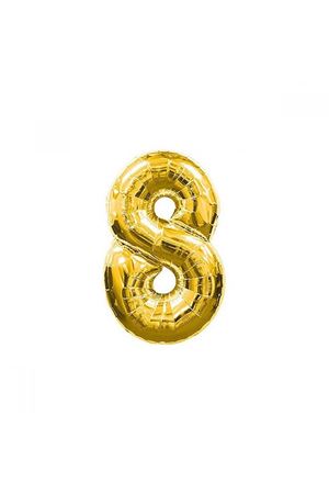 8 Rakam Folyo Balon Altın 40 cm