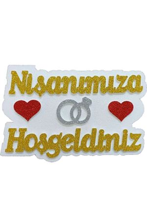 Nişanımıza Hoş Geldiniz Strafor Gold