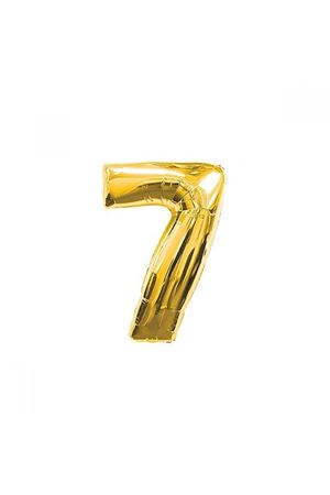 7 Rakam Folyo Balon Altın 40 cm