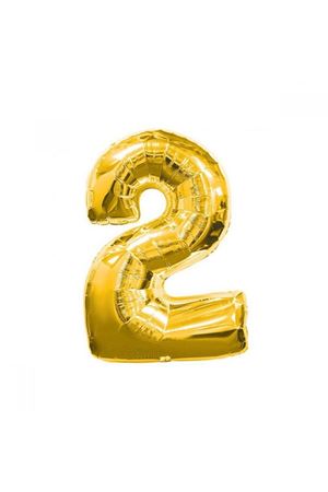 2 Rakam Folyo Balon Altın 100 cm