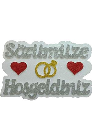 Sözümüze Hoş Geldiniz Strafor Gümüş