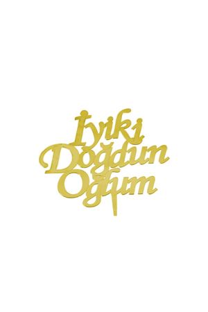 İyiki Doğdun Oğlum Pleksi  Gold