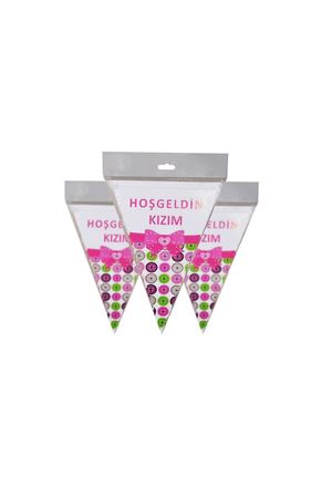 PartiPan Hoşgeldin Kızım Yazılı Flama 10'lu
