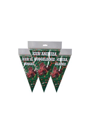 Kuranımıza Hoşgeldiniz Yeşil 10 Adet