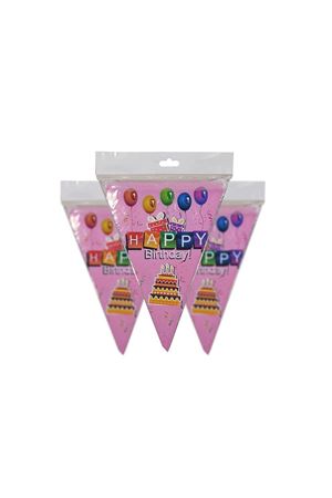 PartiPan Happy Birthday Flama Pembe 10'lu