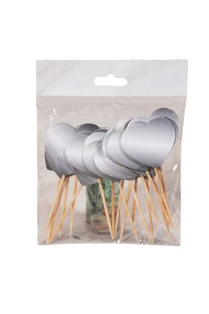 PartiPan Gümüş Kalpli Kürdan 20'li