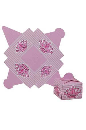 Lokum Kutusu Prenses Pembe 50 Adet