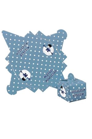 PartiPan Lokumluk Hoşgeldin Bebeğim Puantiyeli Mavi 50'li