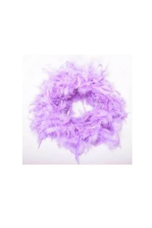 Şeffaf Balon İçi Tüy Lila 100 Adet