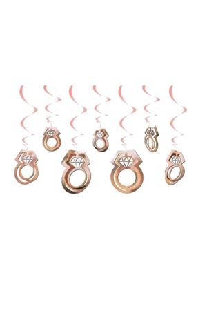 3D Yüzük Asmalı Tavan Süsü Rose Gold