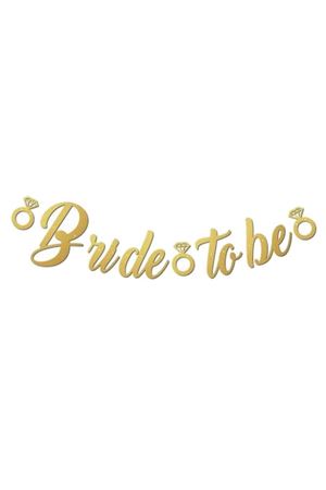 Bride To Be Gold Kaligrafi Banner
