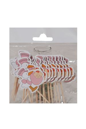 PartiPan Leylek Figürlü Kürdan Pembe 20'li