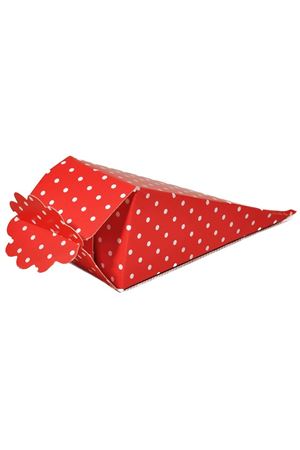 Puantiyeli Külah Lokumluk Kırmızı 50 Adet