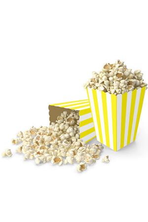 Çizgili Mısır Kutusu Sarı 8 Adet