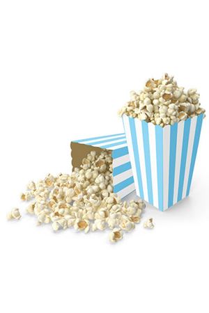 Çizgili Mısır Kutusu Mavi 8 Adet