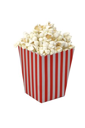 PartiPan Çizgili Mısır Kutusu Kırmızı 10'lu