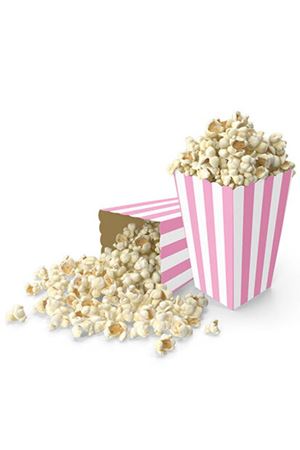 Çizgili Mısır Kutusu Pembe 8 Adet