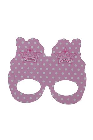 Puantiyeli Prenses Yazılı Konuşma Gözlüğü Pembe 10'lu