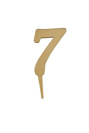 7 Rakamı Aynalı Pleksi  Gold 8 cm