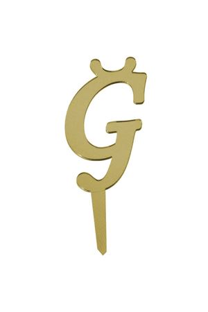 Ğ Harf Aynalı Pleksi Gold 8 cm