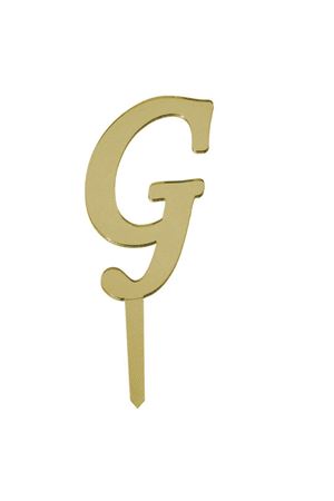 G Harf Aynalı Pleksi Gold 8 cm