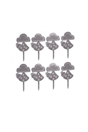 Bebek Figürlü Pleksi Kürdan Gümüş 8 Adet