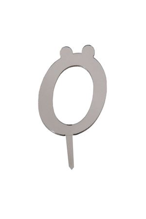 Ö Harf Aynalı Pleksi Gümüş 8 cm