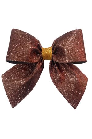 PartiPan Fiyonk Simli Eva Süs Kahve Rengi 25 cm