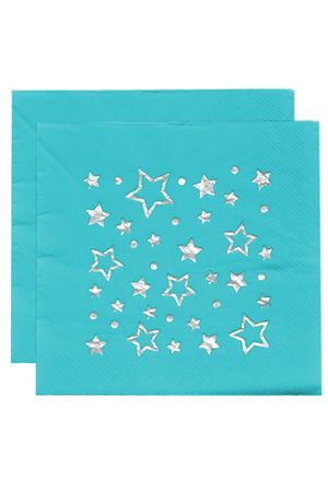 Yıldızlar Lüx Peçete Mavi 16 Adet