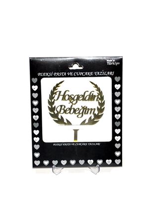 Hoşgeldin Bebeğim Pleksi Gold