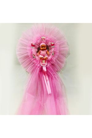 Bebek Kapı Süsü Yuvarlak Pembe