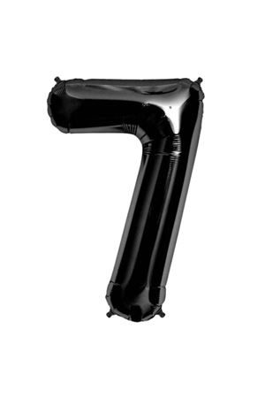 7 Rakam Folyo Balon Siyah 76 cm