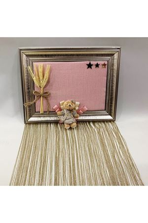 Bebek Kapı Süsü Başaklı Pembe